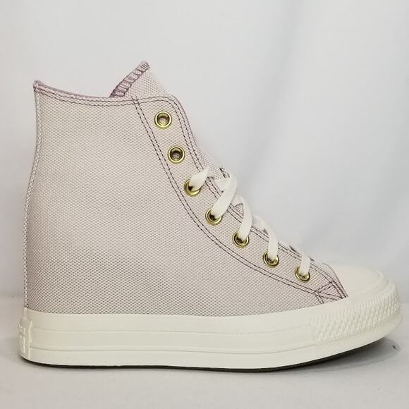 Converse Women's CTAS Wedge Platform Golden Hits Size 7.5 Orchid A12763C  NWT - Picture 5 of 9